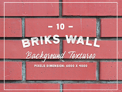 10 Bricks Wall Background Textures