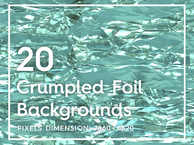 20 Crumpled Foil Background Textures