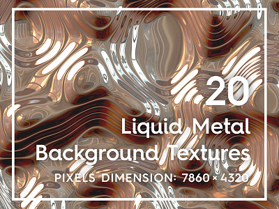 20 Liquid Metal Background Textures