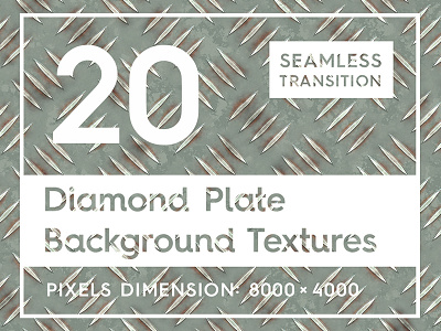 20 Diamond Plate Background Textures