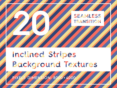 20 Inclined Stripes Background Textures