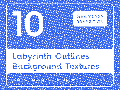 10 Outline Labyrinth Background Textures