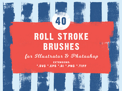 40 Roll Stroke Brushes