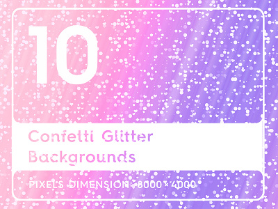 10 Confetti Glitter Background