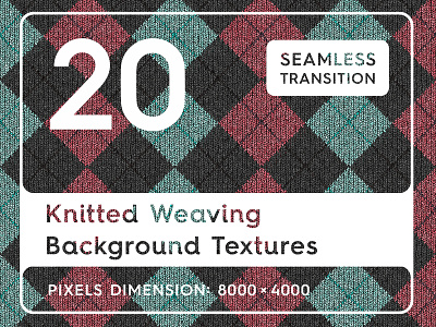 20 Knitted Weaving Background Textures