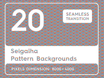 20 Seigaiha Background Pattern