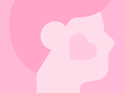 Heart Blush art illustration pink valentine