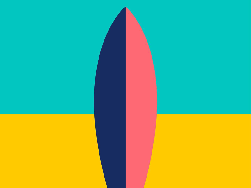 3 Activities to Love advertising illustration art surfboard surfing