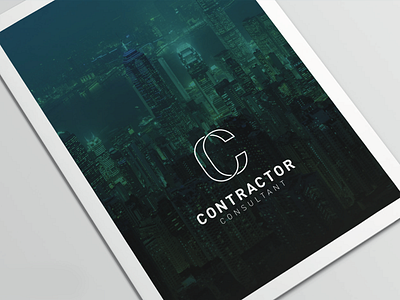 Contractor Consultant brand clean icon logo logodesign minimal