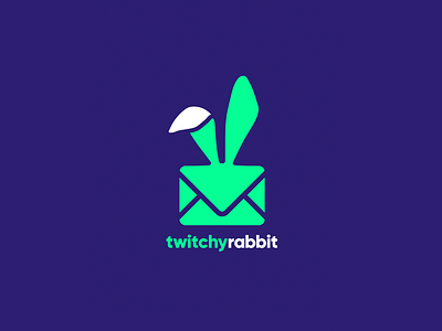 Twitchy Rabbit Logo clean icon logo logodesign minimal