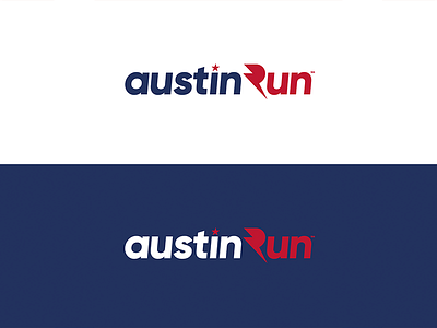 Austin Run Logo clean logo logodesign minimal typography