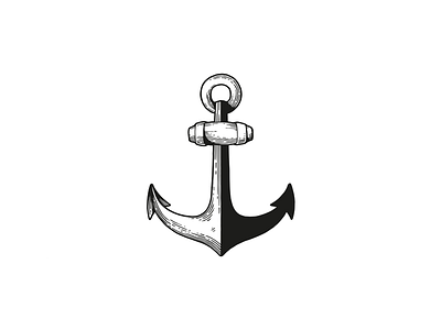 Anchor Logo handdrawn logo logodesign