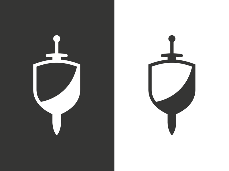 Dribbble Sword And Shield Icon Png By Studio Beast
