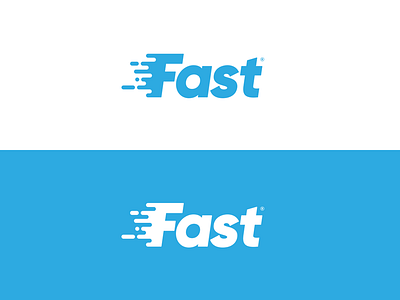 Fast Logo clean logo logodesign minimal typography