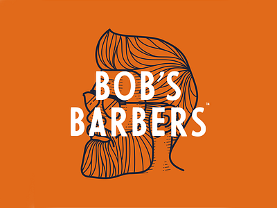 Bobs Barbers Gentlemens Grooming - Identity barber grooming illustration logo logodesign typography