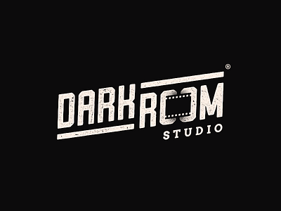 Darkroom Photography Studio Logo darkroom distressed grunge logo photography studio