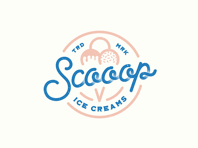 Scooop Ice Cream Logo ice cream logo