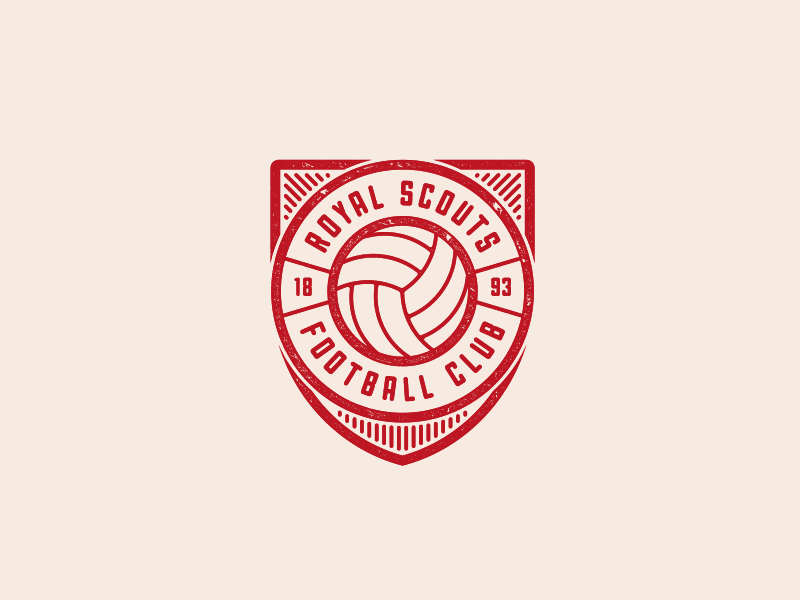 Royal Scouts Football Club Logo shield badge royal scouts club soccer football logo