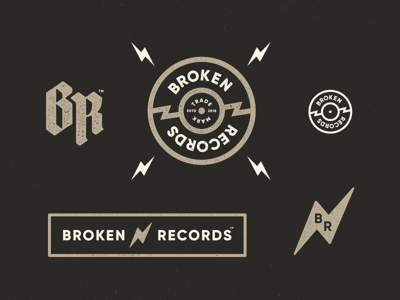 Broken Records label identity by Studio Beast on Dribbble