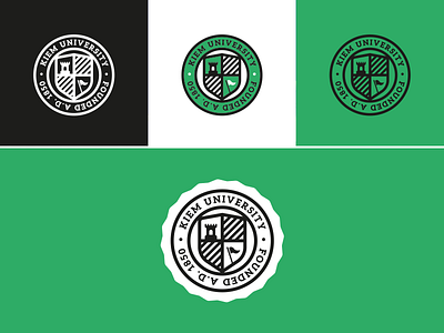 Kiem University Logo badge college logo university
