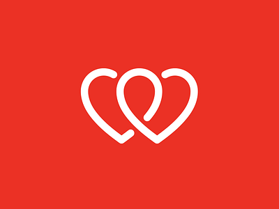 Twine Dating App Logo app dating hearts icon identity logo