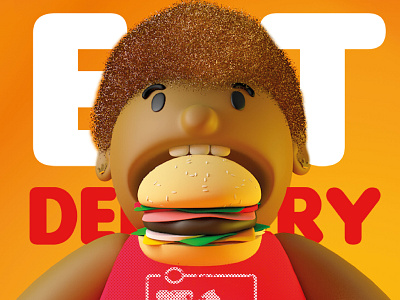 Eattoy 3d art branding cinema4d design food food app illustration logo ui ux vector