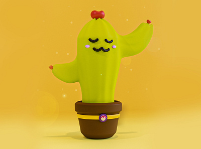 Cactus Love 3d animation art branding cactus cinema4d design illustration logo love vector