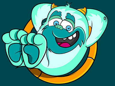 Yeti illustration vector