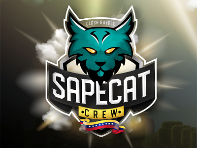 Sapecat Crew CR art character clash royale gamer illustration logo vector