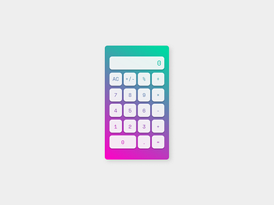 Calculator dailyui design ui