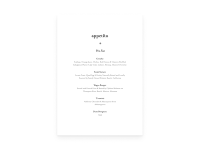 Appetito 02 – Fancy Pants graphic design typography visual design