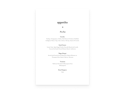 Appetito 02 – Fancy Pants graphic design typography visual design