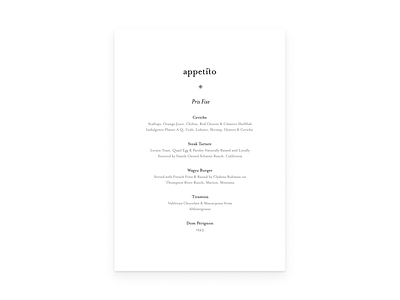 Appetito 02 – Fancy Pants