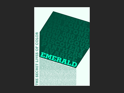 Emerald – The Secret Lives of Color design graphic design typography visual design