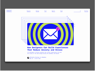 Medium Redesign design figma graphic design typography ui visual design web web design