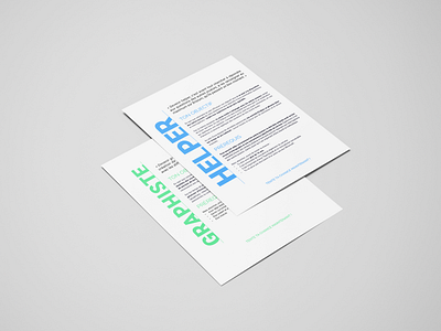 Job description - Erisium branding communication flat typography