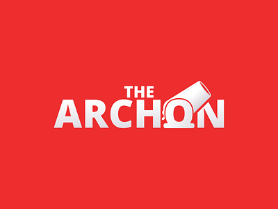 THE ARCHON - Redesign proposal branding canon communication design flat logo minecraft red vecteur vector
