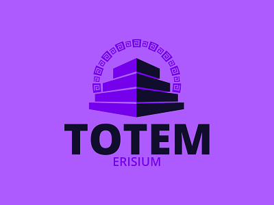 Erisium - Totem branding communication flat logo vecteur vector