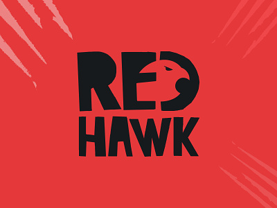 RedHawk branding communication flat logo vecteur vector