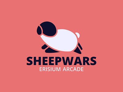 Erisium - Sheepwars branding communication design flat logo logotype minecraft sheep vecteur vector