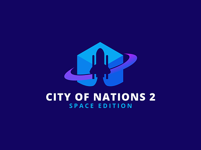 City of Nations 2 branding communication cube event logo minecraft space vecteur vector video games