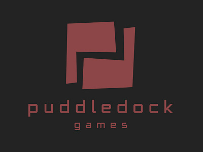 Puddledock Games Logo game design logo design typography