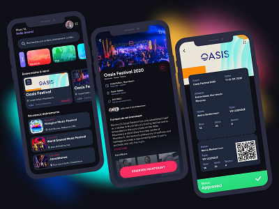 Event ticketing app agency landing page animation app branding design illustration landing page logo software ui ux