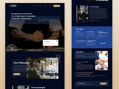 Landing page - Guest Ologist (Improving hospitality experience)