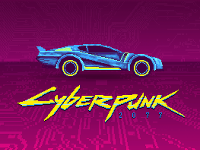 Cyberpunk 2077 Pixel Art cyberpunk design illustration photosop pixel art video game video game art