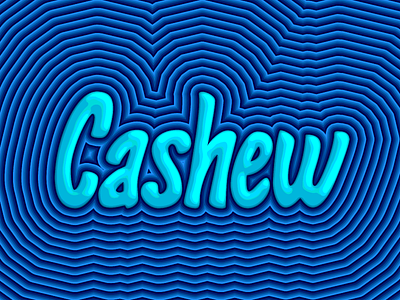 Cashew cashew cashew art cashew fan art cashew gradient cashews gradient illustrator lettering trippy