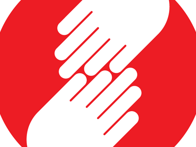 Proposal for a charity poster contest hands icon japan logo poster