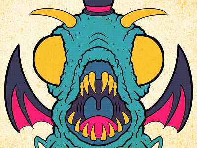 Vote Cthulhu - illustration creature cthulhu election election 2020 halftone hp lovecraft monster procreate retro retro design retro supply co vote