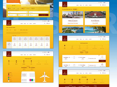 Jetstar Airways Website Redesign airways branding concept flight holiday jetstar redesign travel ui ux web