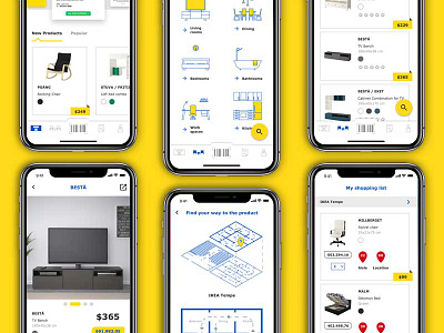 Ikea mobile concept app concept design ecommerce furniture ikea iphone mobile redesign shopping ui ux